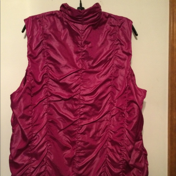 Chico’s Hot Pink Ruched Vest, XL - Picture 2 of 6